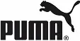 Puma logo featuring a leaping black puma above the bold black text PUMA on a white background. The environment is minimalistic and clean, conveying a sense of athleticism and energy. The text PUMA is clearly visible in the image.